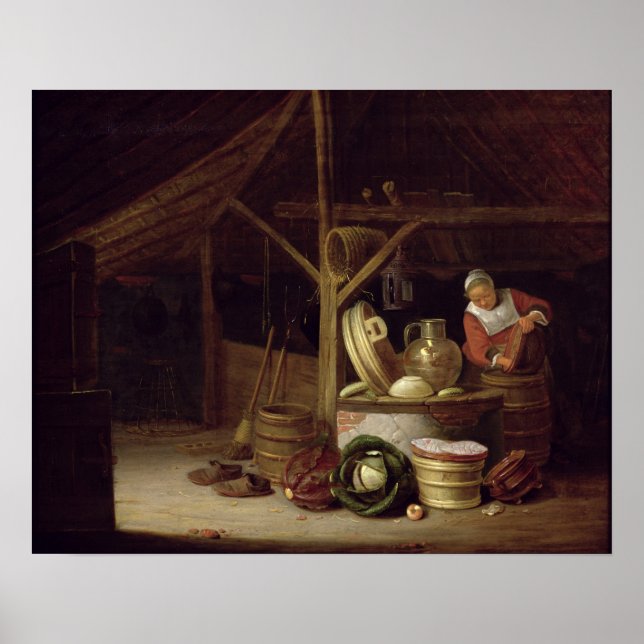 Poster Interior da cozinha (Frente)