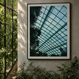 Poster Interior da Cúpula de Vidro da Floresta das Nuvens