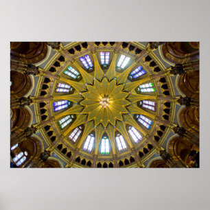 Póster Interior da Cúpula do Edifício do Parlamento