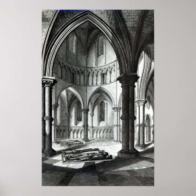 Poster Interior da Igreja do Templo (Frente)