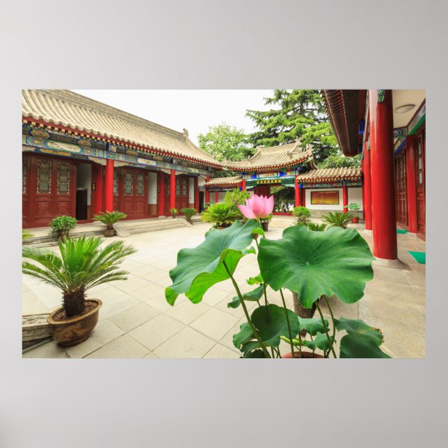 Póster Interior da Pagoda da China (Frente)