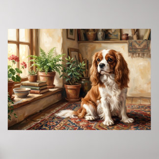 Poster Interior de Cottage do Cavalier King Charles Spani