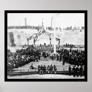 Póster Interior de Fort Sumter em Charleston Harbor 1865