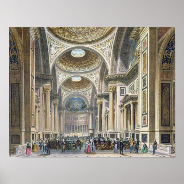 Póster Interior de La Madeleine, Paris (Frente)