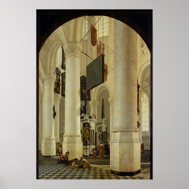 Póster Interior de Nieuwe Kerk (Frente)