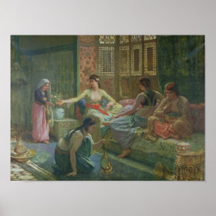 Póster Interior de um Harem, c.1865