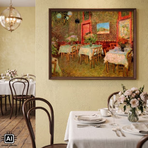 Póster Interior de um Restaurante por Vincent van Gogh