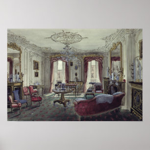 Póster Interior de uma sala de estar