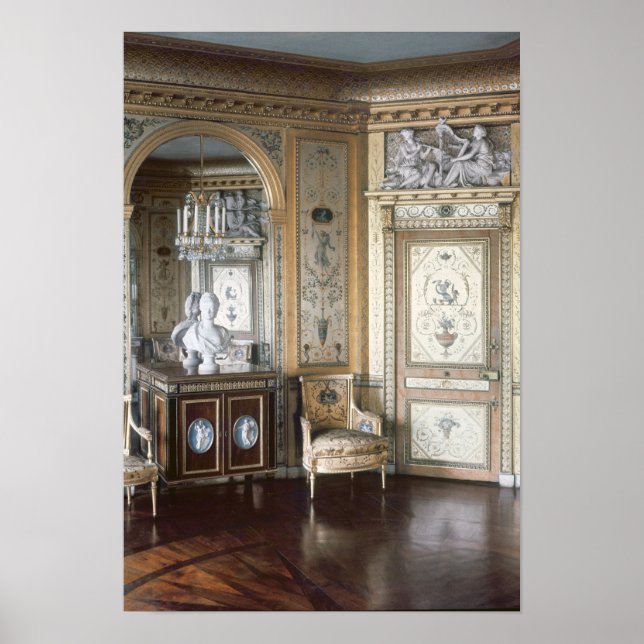 Póster Interior do boudoir de Marie Antonieta (Frente)