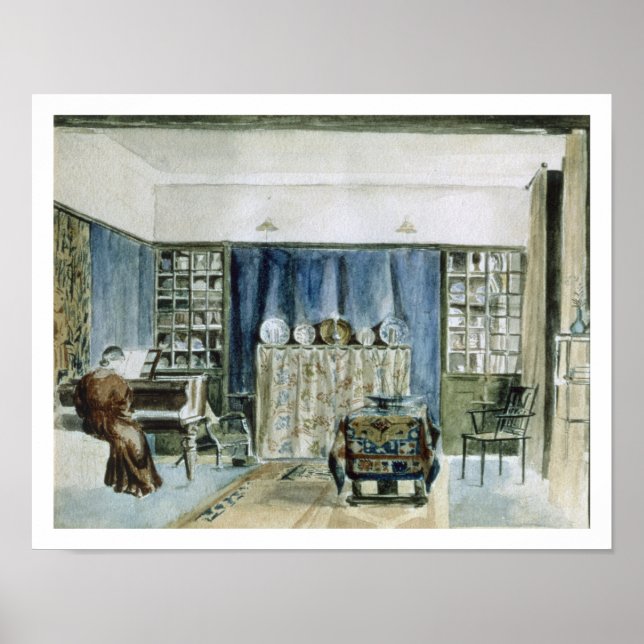 Poster Interior do Kelmscott Manor (c/c no papel) (Frente)