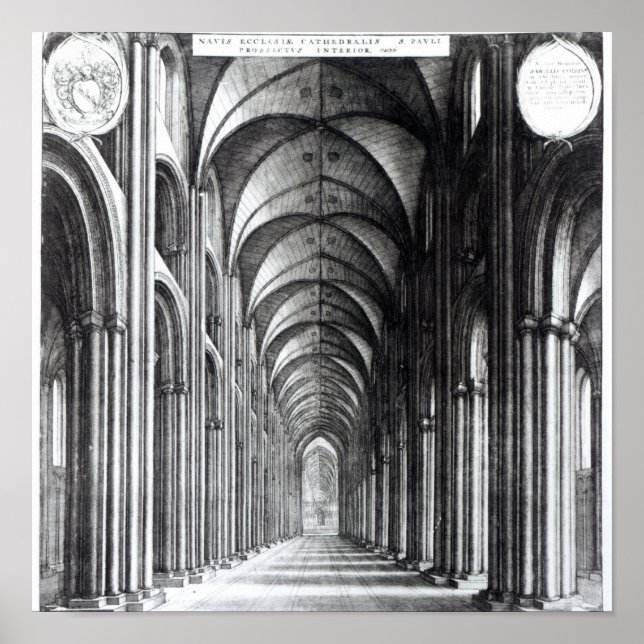 Poster Interior do Nave de Ruas, Paul, 1658 (Frente)