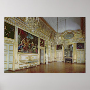 Poster Interior do salão de beleza de l'Oeil de Boeuf