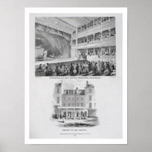 Póster Interior do teatro pequeno, Haymarket em Londo