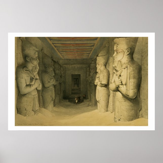 Poster Interior do Templo de Abu Simbel, de "Egito (Frente)