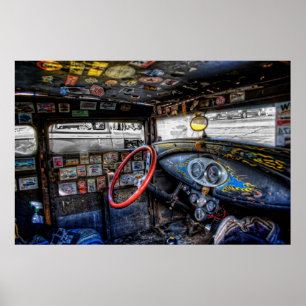 Poster Interior louco do rato