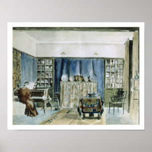 Poster Interior of Kelmscott Manor (w/c on paper)