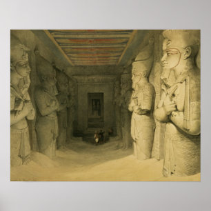 Póster Interior of the Temple of Abu Simbel, from "Egypt
