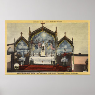 Poster Interior View of St. Anne's Church