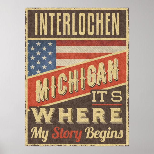 Poster Interlochen Michigan (Frente)