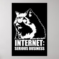 Internet: empresa séria (camiseta engraçada lolcat