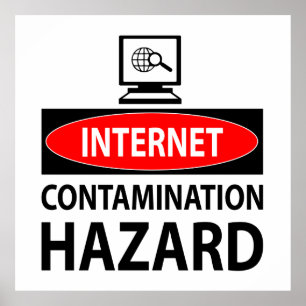 Póster Internet - risco de contaminação