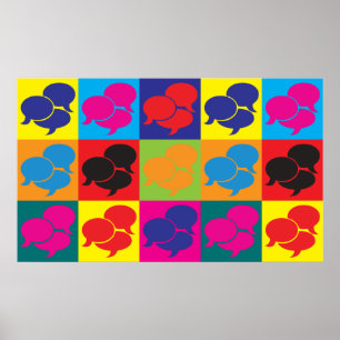 Póster Interpretando o pop art