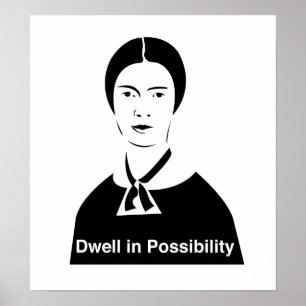 Póster Interrupção de Emily Dickinson na possibilidade
