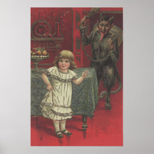 Poster Interruptor de Sala de Jantar da Menina Krampus Ve