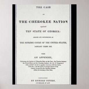 Poster intervalo da Anti-remoção, pela nação Cherokee