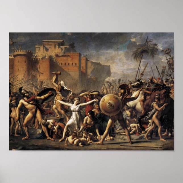 Poster Intervenção das Sabine Women (1799) (Frente)