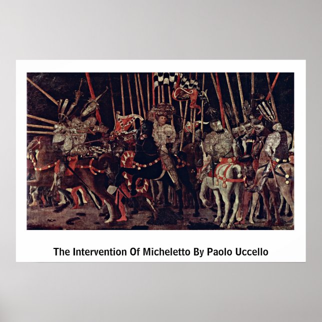 Poster Intervenção De Micheletto Por Paolo Uccello (Frente)