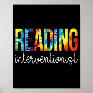 Poster intervencionista de leitura apreciação de tingimen