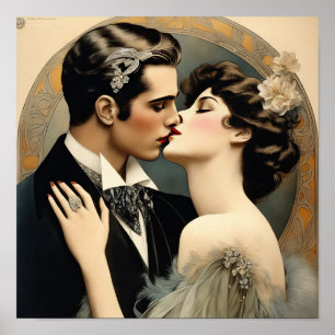 Poster Intoxicando Um Beijo Romântico