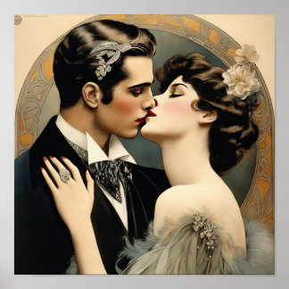 Poster Intoxicando Um Beijo Romântico