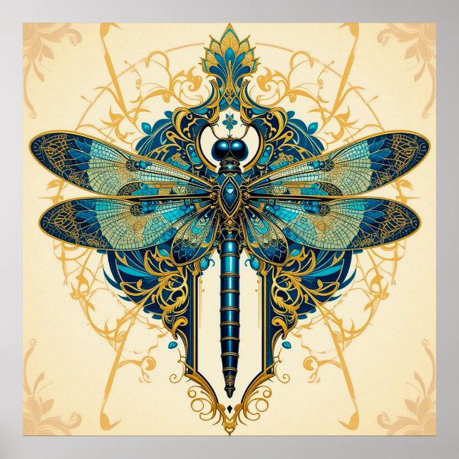 Poster Intrair Dragonfly Trabalho de arte (Frente)