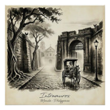 Intramuros Manila Kalesa Património 