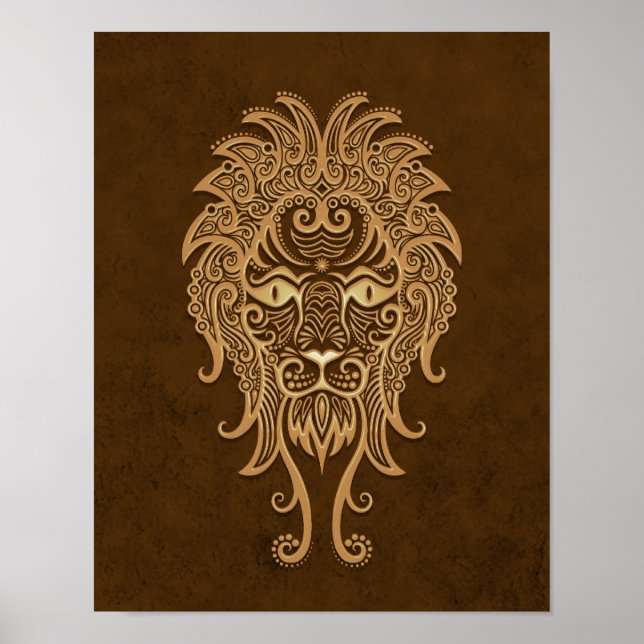 Póster Intrate Brown Leo Zodiac (Frente)