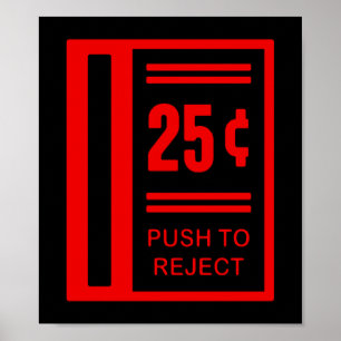 Poster Introduza a moeda para jogar o jogo de vídeo da