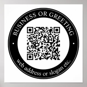 Poster Introduza um Web site para o código QR instantâneo