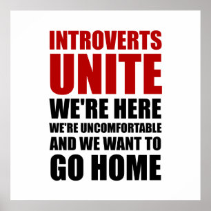 Póster Introverts unem-se