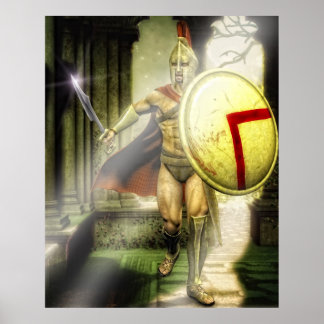 Póster intruso de espartano