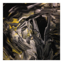 Intuitiva pintura Poster moderna de abstrato brilh