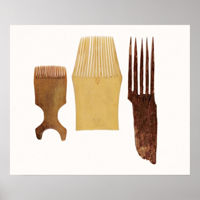 Poster Inuit combs, da costa noroeste americana (Frente)