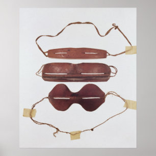 Póster Inuit sun/snow 'glasses'