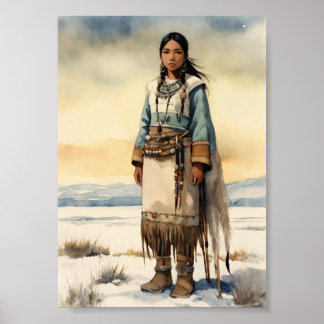 Poster "Inuit Woman Portrait Poster"
