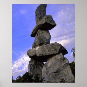 Poster Inukshuk, Territórios do Noroeste, Canadá