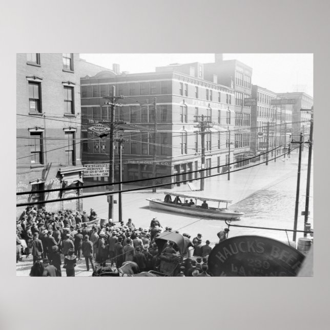 Póster Inundação de Cincinnati: 1910 (Frente)