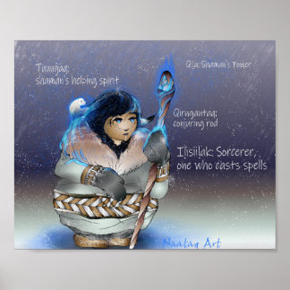 Poster Inupiaq Sorcerer com Vocab