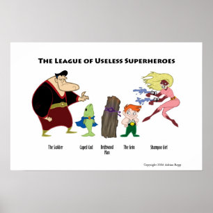 Poster inútil dos super-herói
