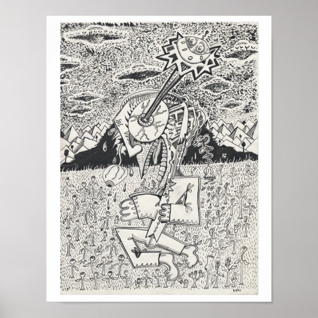Póster Invasão de alienígenas, ou, A Semente, por Brian B (Frente)